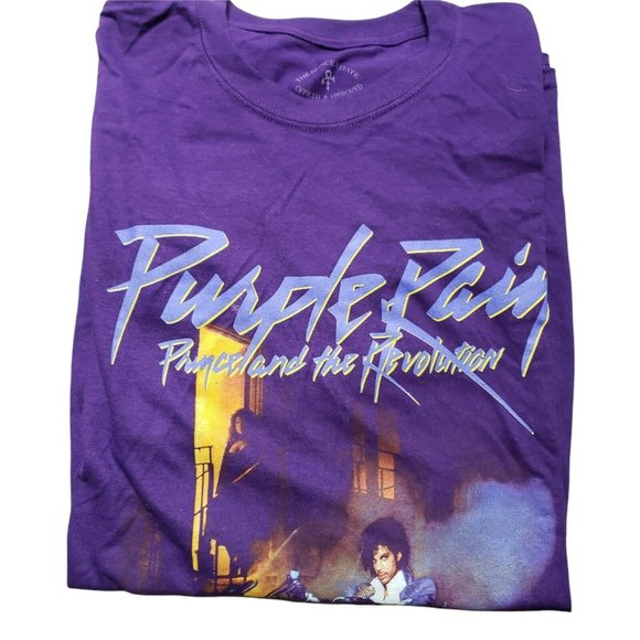 PRINCE and the REVOLUTION PURPLE RAIN S/S Graphic T-Shirt (Men's 3XL) - Picture 2 of 5